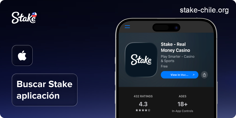 Encuentra la aplicación móvil de Stake en la App Store oficial