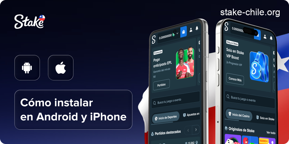 Cómo instalar la aplicación móvil de Stake en dispositivos Android e iOS