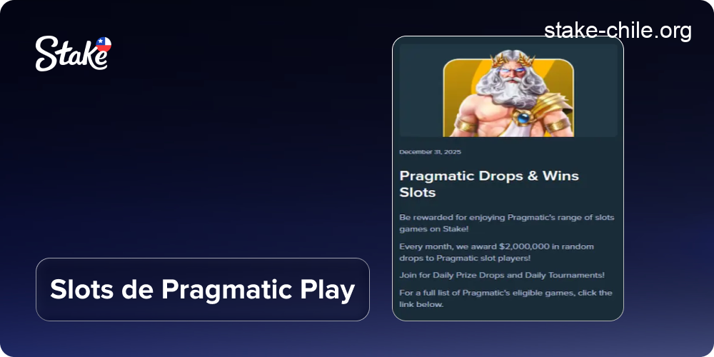 Bonificación en tragamonedas de Pragmatic Play en Stake Chile