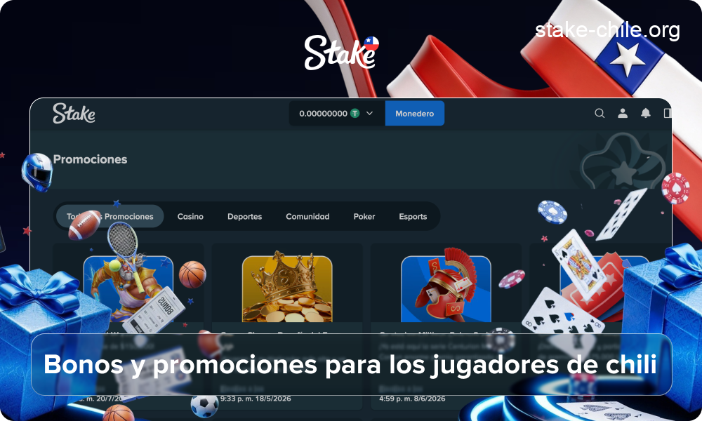 Stake Chile - Bonos y promociones en Chile 2026